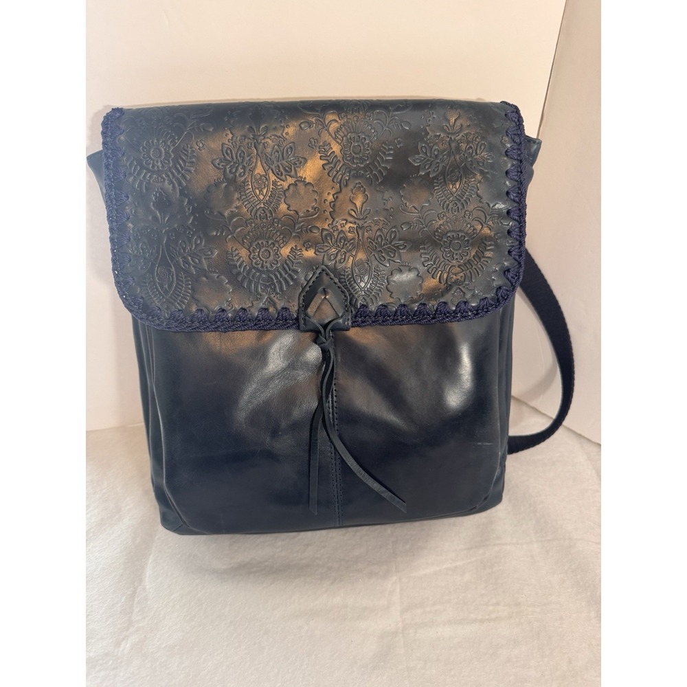 The Sak Ventura Convertible Back Pack Shoulder Bag For Women Leather Blue‎ NWT